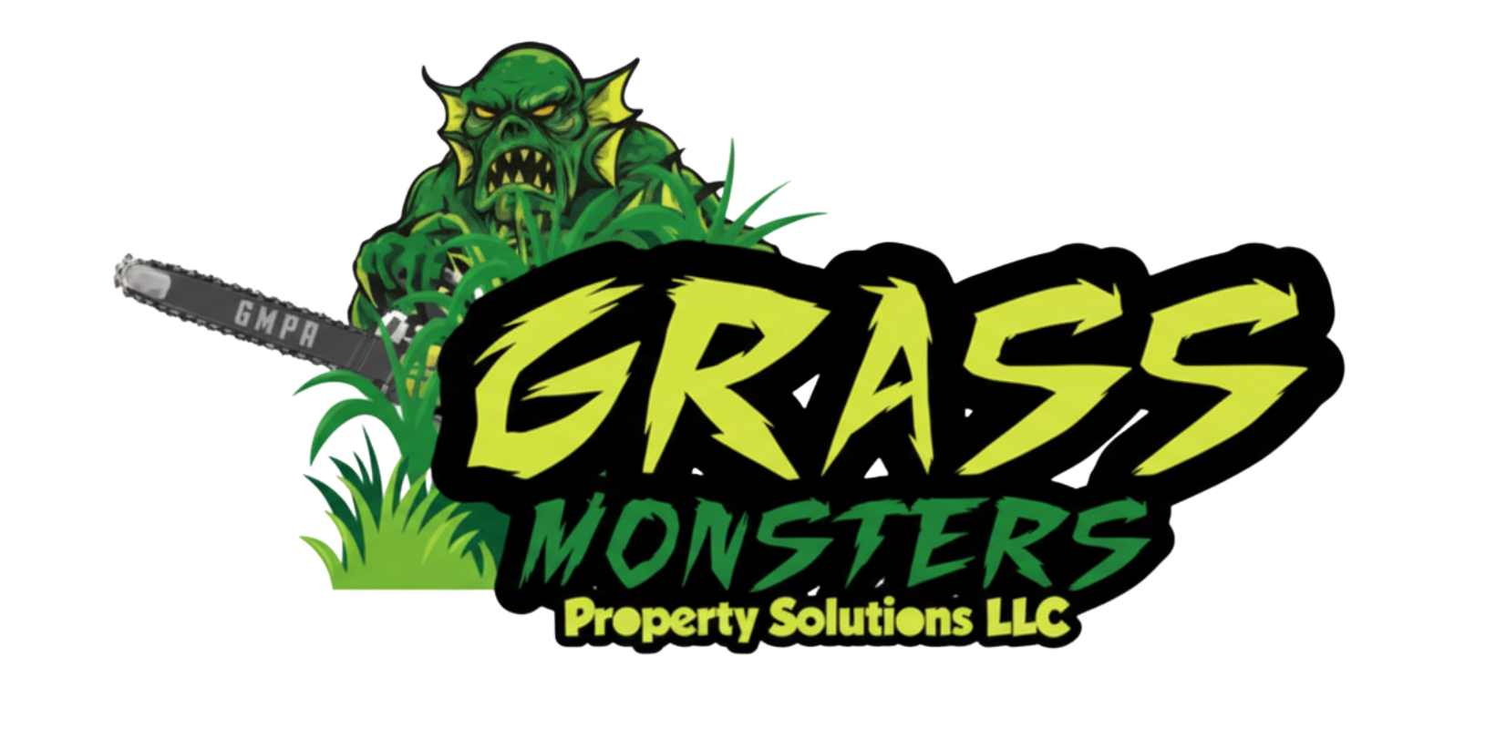 Grass Monsters Property Solutions LLC white